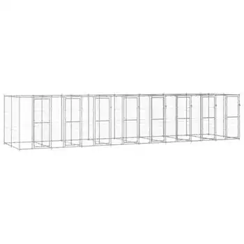 Perrera De Exterior De Acero Galvanizado 19,36 M²