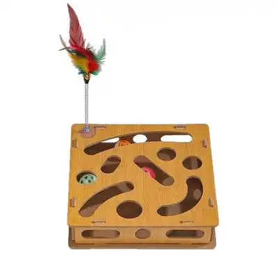 UAMLY Caja de juguetes para gatos con pelotas - 1 pieza - Uamly - Comparador de precios