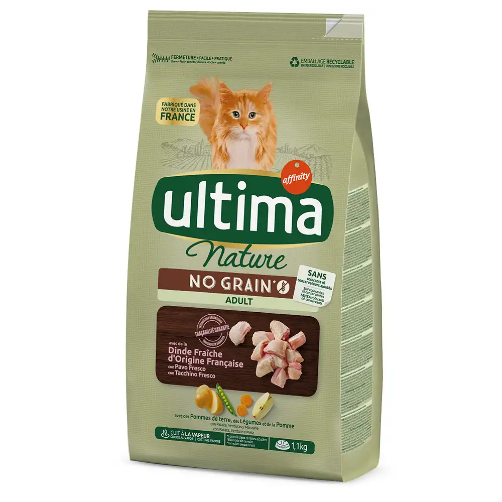 Ultima Cat Nature No Grain Adult Pavo - 1,1 kg