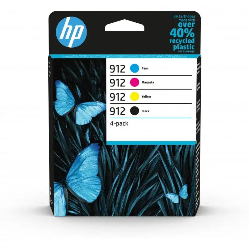 Cartucho de Tinta Original HP 912 Pack Negro + Tricolor