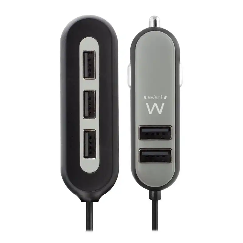 Ewent EW1355 Cargador para Coche 5x USB 10.8A