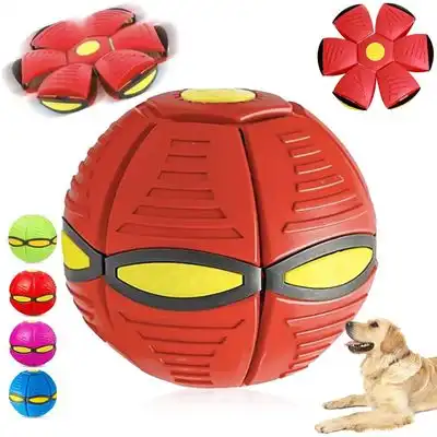 HausPets Pelota de platillo volador deformable – Frisbee mágico – Rojo - Frisbee mágico rojo - HausPets - Comparador de precios