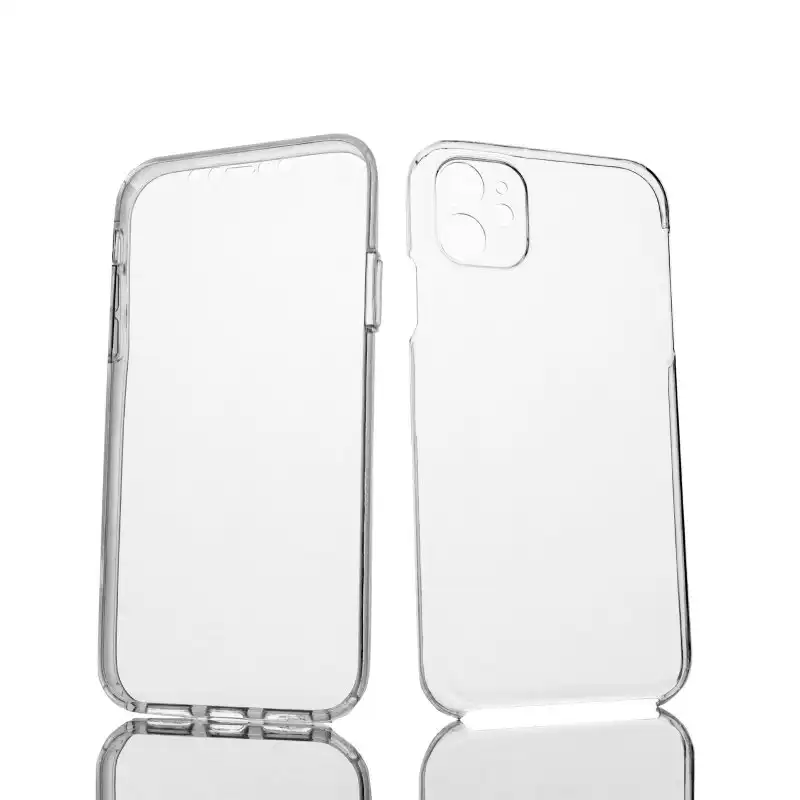 Max Power Digital Funda Doble Cara 360 Grados Silicona Transparente Para Apple Iphone 11