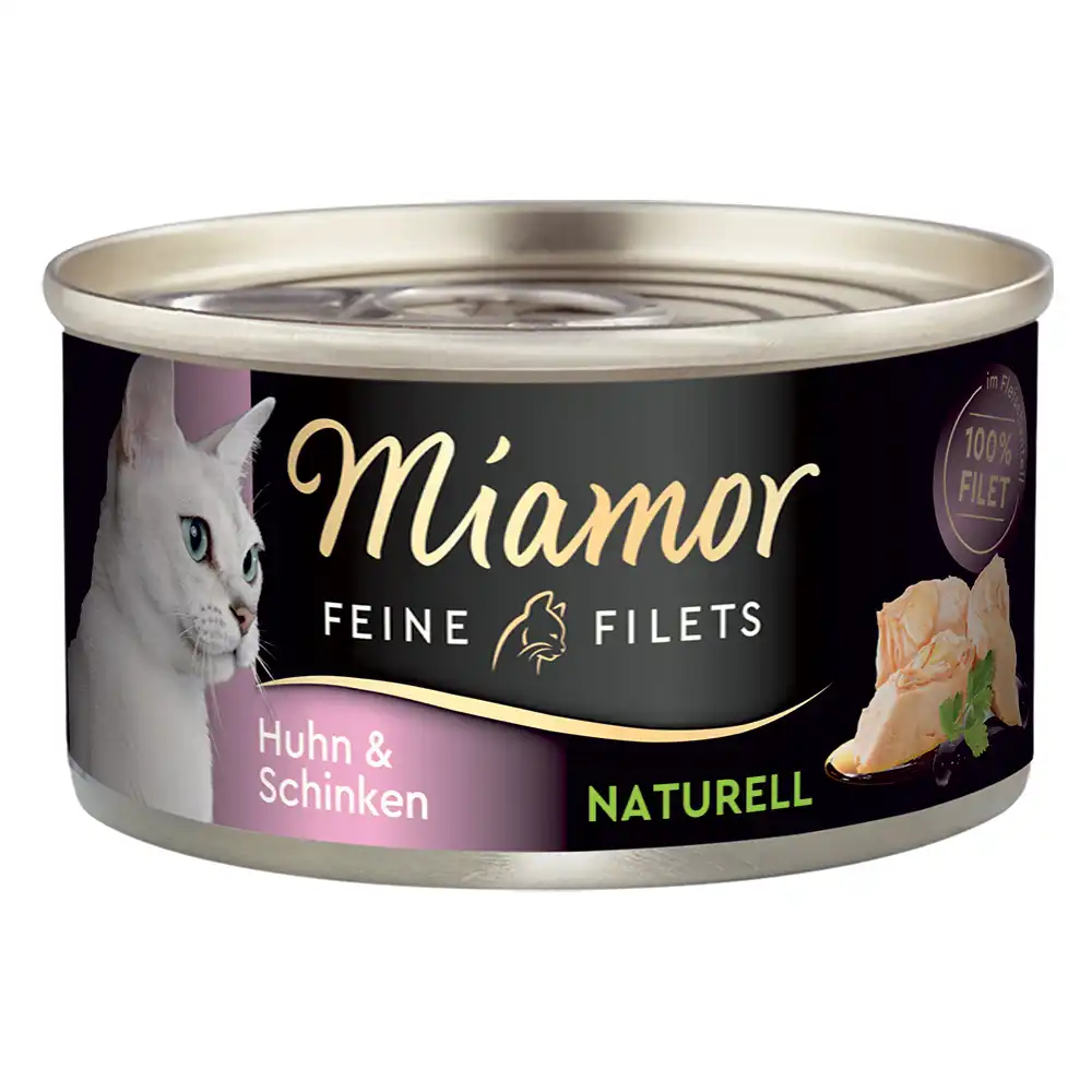 Miamor Filetes Finos Naturelle 6 x 80 g - Pollo y jamón - Miamor - Comparador de precios