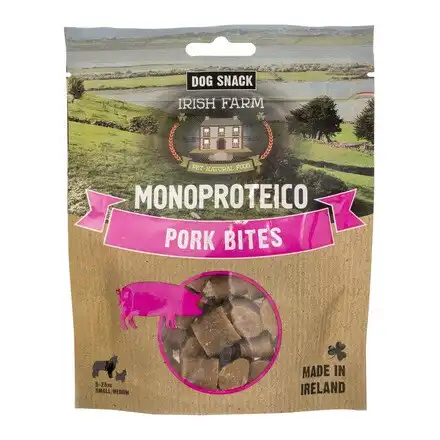 Snack para perros Irish Farm Cerdo Bites 80 g