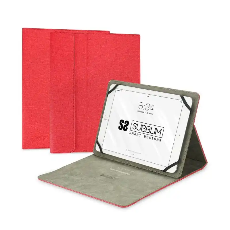 Subblim Clever Stand Funda Roja para Tablet de 10.1"
