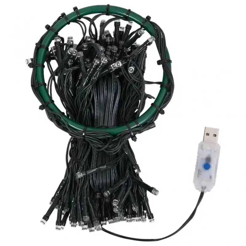 VidaXL Guirnalda LED para Árbol de Navidad 400cm Blanco Cálido