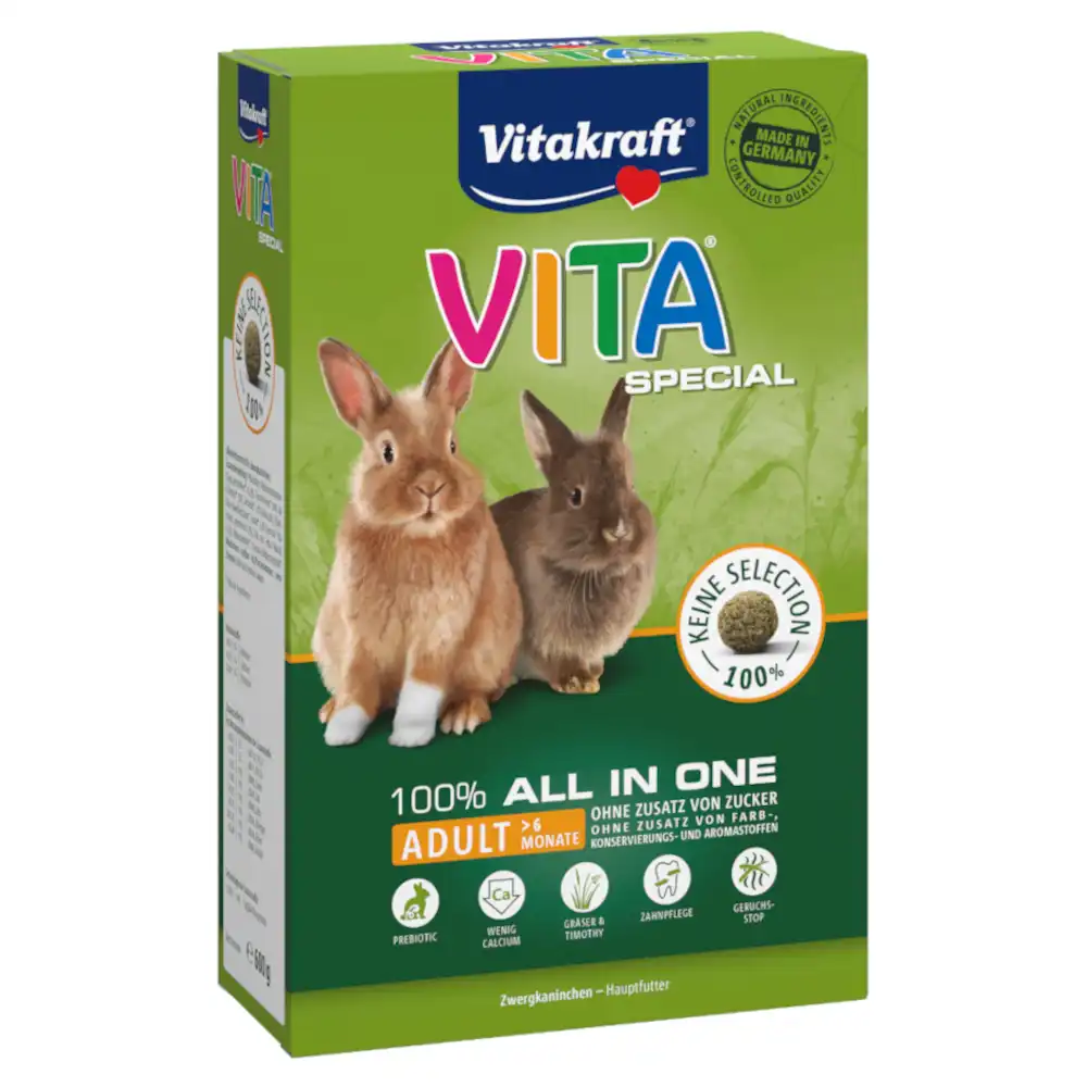 VITA Special Adult para conejos enanos - 3 x 600 g - Vitakraft - Comparador de precios