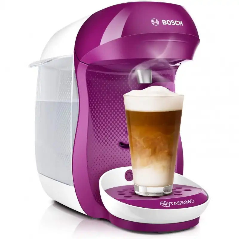 Bosch Tassimo Happy Cafetera Multibebida Blanca/Rosa