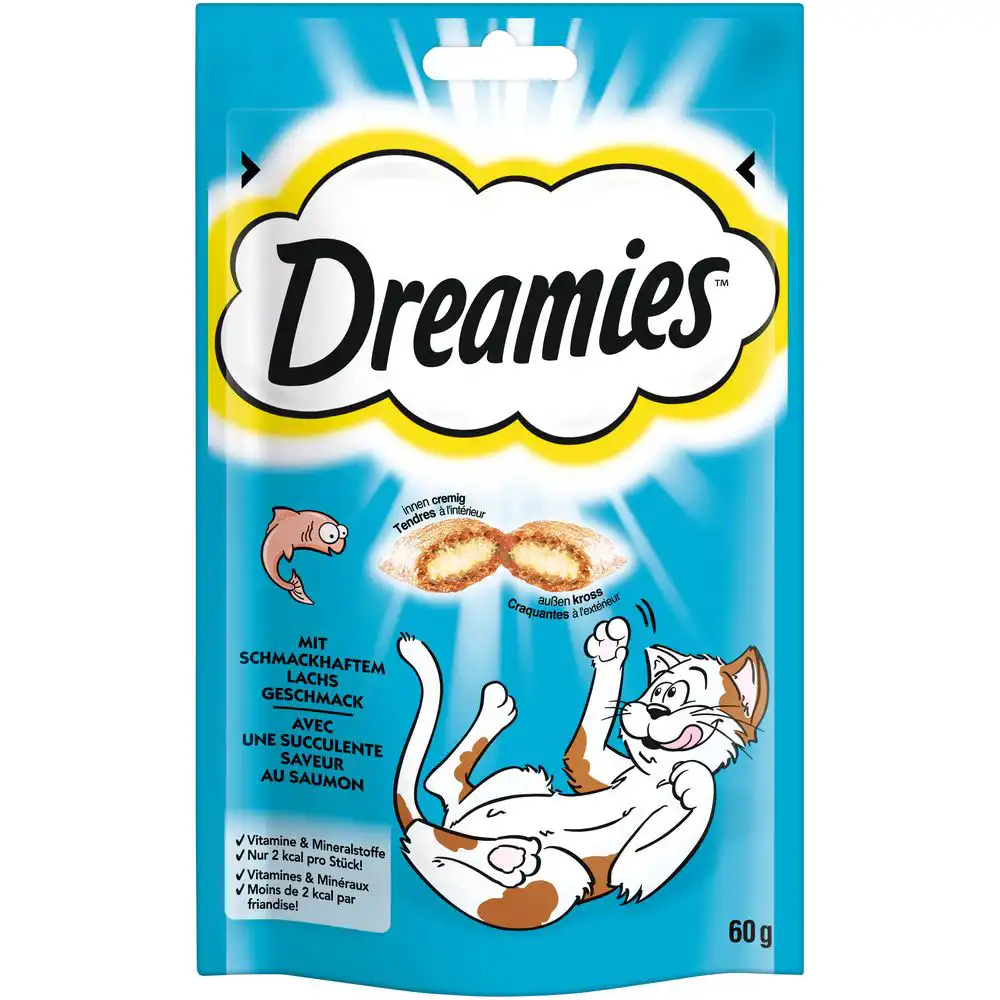 Catisfactions Salmón - 1 x 60 g - Dreamies - Comparador de precios