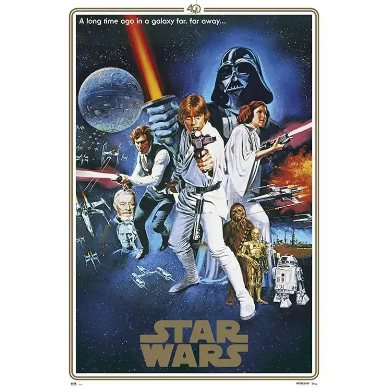 Erik Maxi Póster Star Wars 40 Aniversario One Sheet B 91.5x61cm