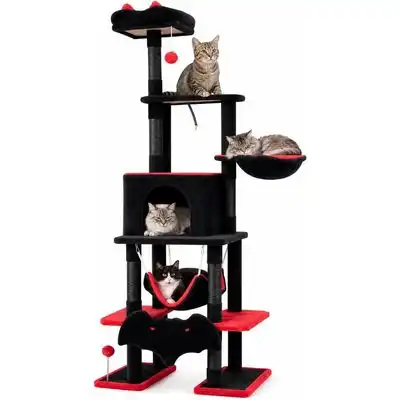 GIANTEX Árbol Rascador para Gatos Gótico con Postes Rascadores de Sisal - 1 Árbol - Giantex - Comparador de precios