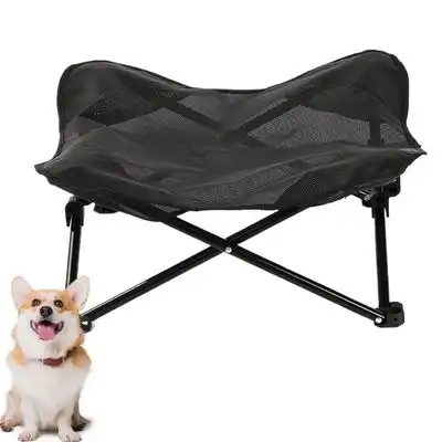 HausPets Cama elevada y plegable para perros, apta para uso en exteriores - 49×49×21cm - HausPets - Comparador de precios