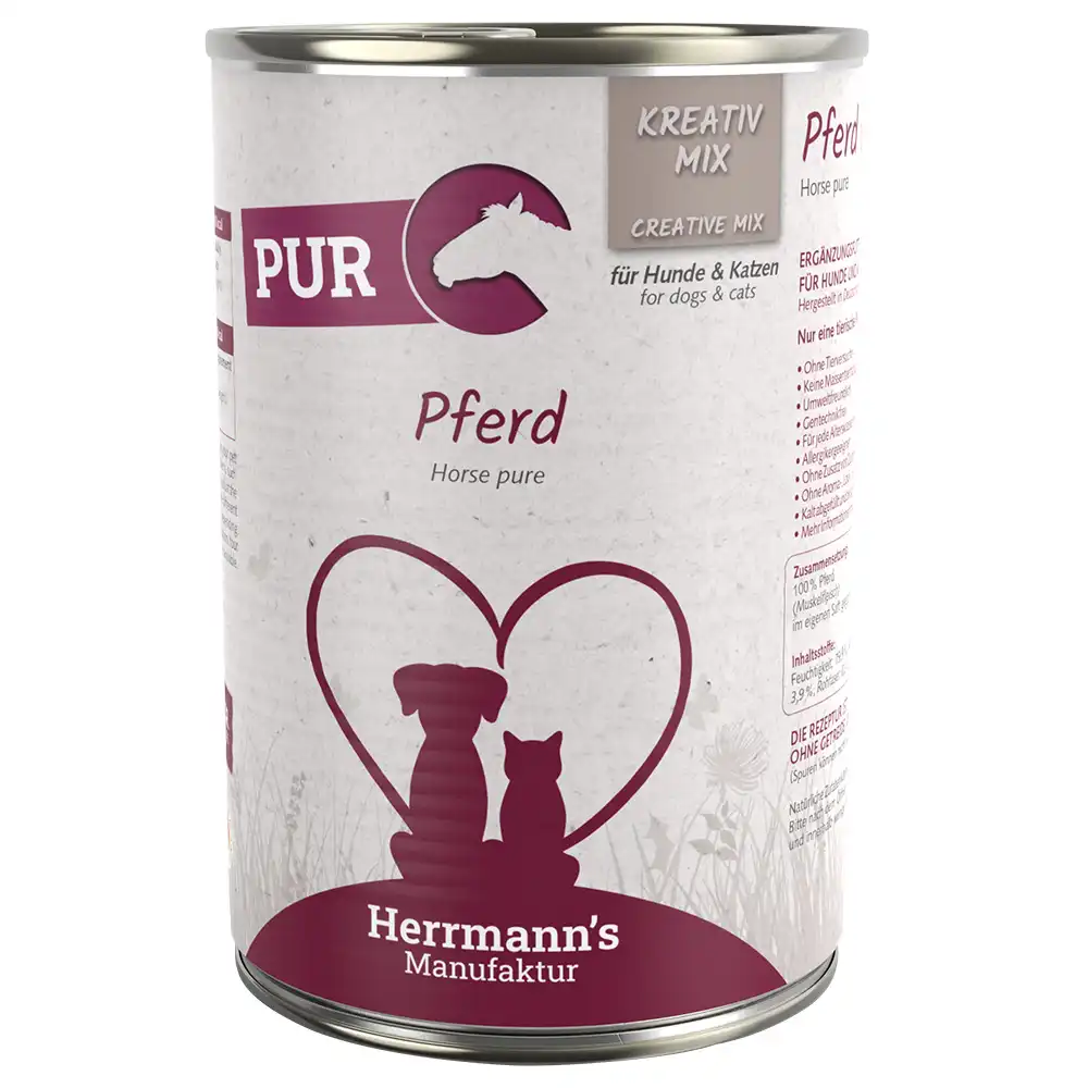 Herrmanns Carne pura 6 x 400 g - Caballo - Herrmanns - Comparador de precios
