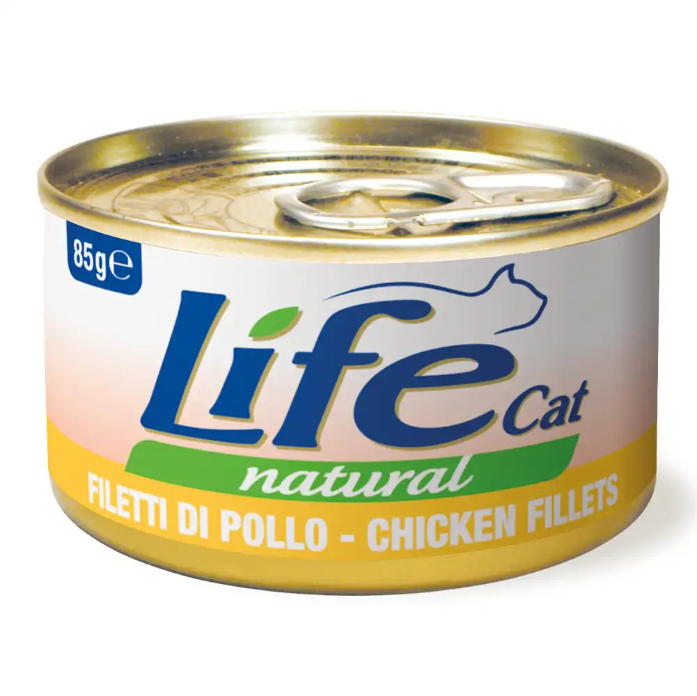 LifeCat Natural Adult comida húmeda para gatos 6 x 85 g - Filetes de pollo - Life Cat Wet - Comparador de precios