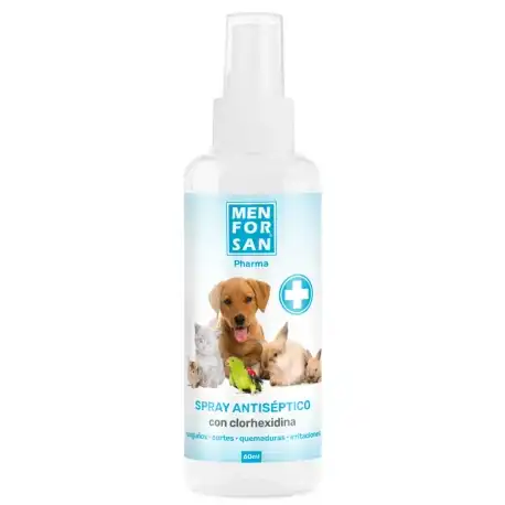 Menforsan Pharma Spray Antiséptico para Perros y Gatos, 60 ml - Menforsan - Comparador de precios