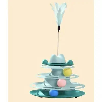 Pawffee Torre interactiva para gatos con 4 niveles, pelotas antideslizante - 1 pieza - Pawffee - Comparador de precios