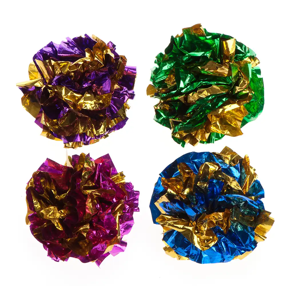Pelotitas crepitantes para gatos - 4 unidades - bitiba - Comparador de precios