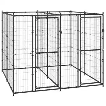 Perrera De Exterior | Jaula Para Perro | Parque Para Mascotas De Acero 4,84 M² Cfw783862