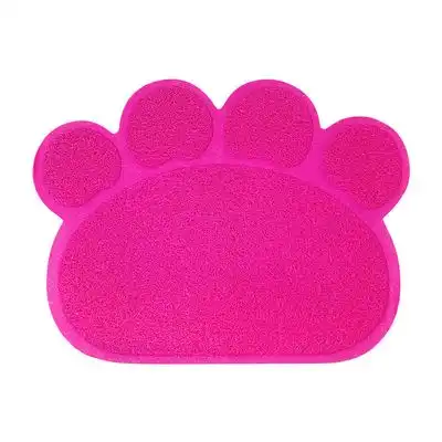 UAMLY Alfombrilla para arenero de gatos - Alfombrilla de PVC con forma pata - rosa - Uamly - Comparador de precios
