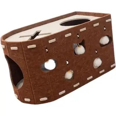 UAMLY Casa de fieltro para gatos - marrón - Uamly - Comparador de precios