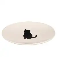 Comedero para gatos de cerámica tipo plato
