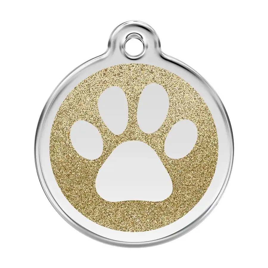 Placa identificativa Huella Brillante Dorado S - RedDingo - Comparador de precios