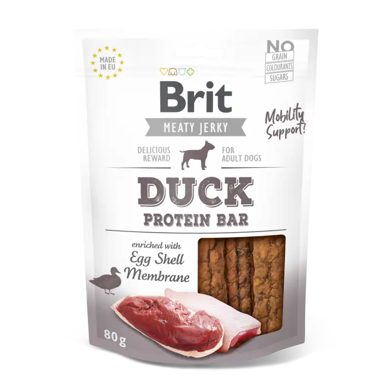 Brit jerky snack protein bar pato premios para perro, Peso 80 Gr - Brit - Comparador de precios