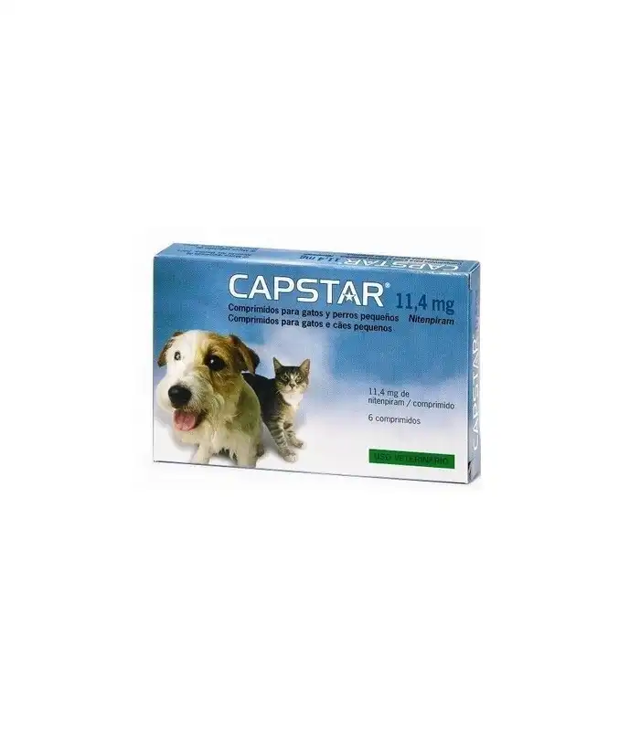 Elanco Capstar 1-11 Kg para Perros Pequeños y Gatos, Kg 1-11 Kg