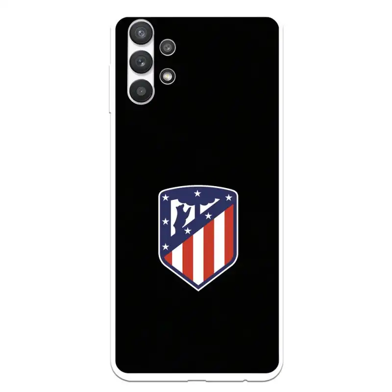 Funda Licencia Oficial Atlético de Madrid Escudo Fondo Negro para Samsung Galaxy A32 5G