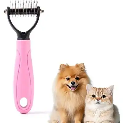 HausPets Cepillo desenredante rosa de cerdas largas profesional S - 1 artículo - HausPets - Comparador de precios
