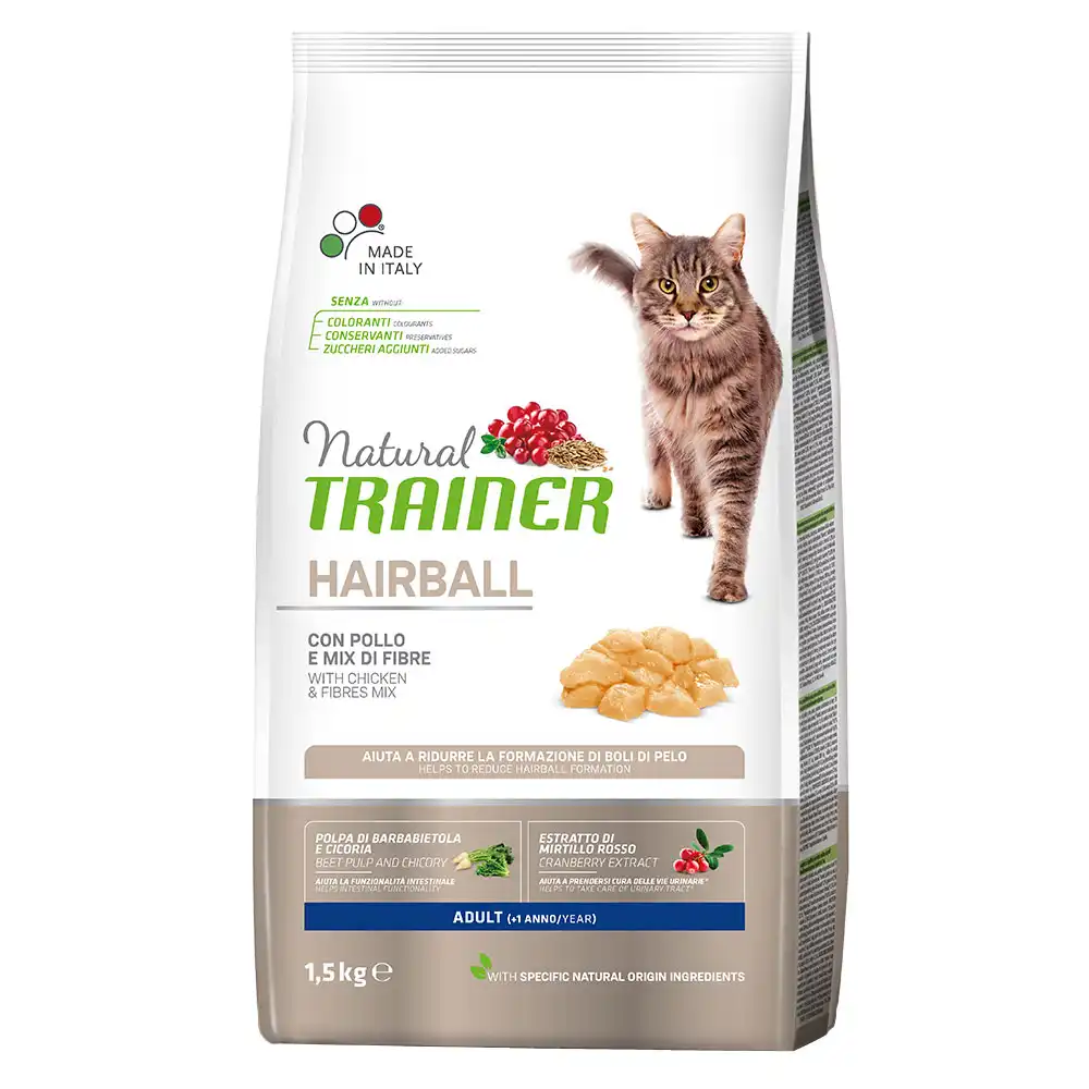 Natural Trainer Bolas de Pelo Pollo - 1,5 kg