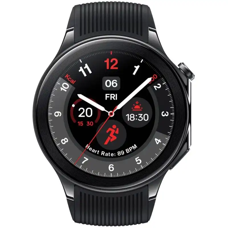 OnePlus Watch 2 Black Steel Reloj Smartwatch Amoled 140-210mm Negro