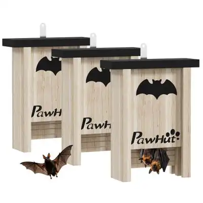 PawHut Casas para Murciélago 18x6x22.5 cm Madera Natural - 1 Article - PawHut - Comparador de precios