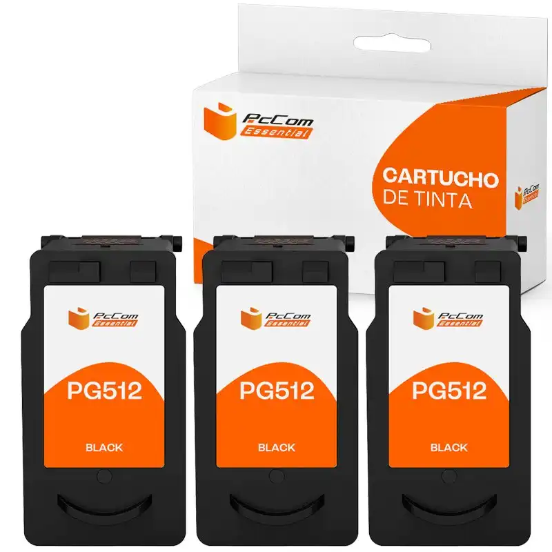 Pccom Essential Canon Pg512/pg510 Cartucho Tinta Compatible Negro Pack 3