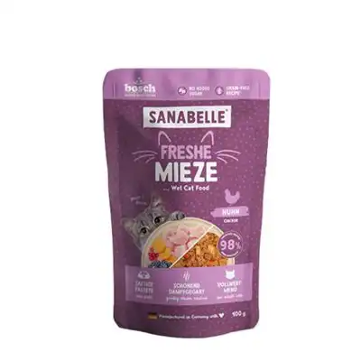 Sanabelle Freshe Mieze Cat 10 x 100 g - Pollo - Freshe Mieze - Comparador de precios