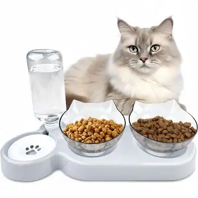 ZooVenture Comedero inclinable 3 en 1 para gatos (con elevación de 15°) - 1 pieza - Zooventure - Comparador de precios