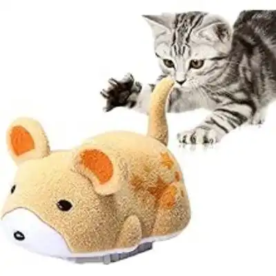 ZooVenture Gato Ratón Interactivo - Peluche, Vibrador, Sonido - AMARILLO - Zooventure - Comparador de precios