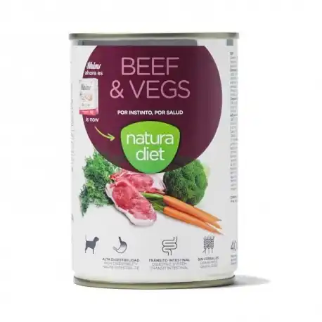 400 g Natura Diet Ternera y Verduras latas para perros - Natura Diet - Comparador de precios