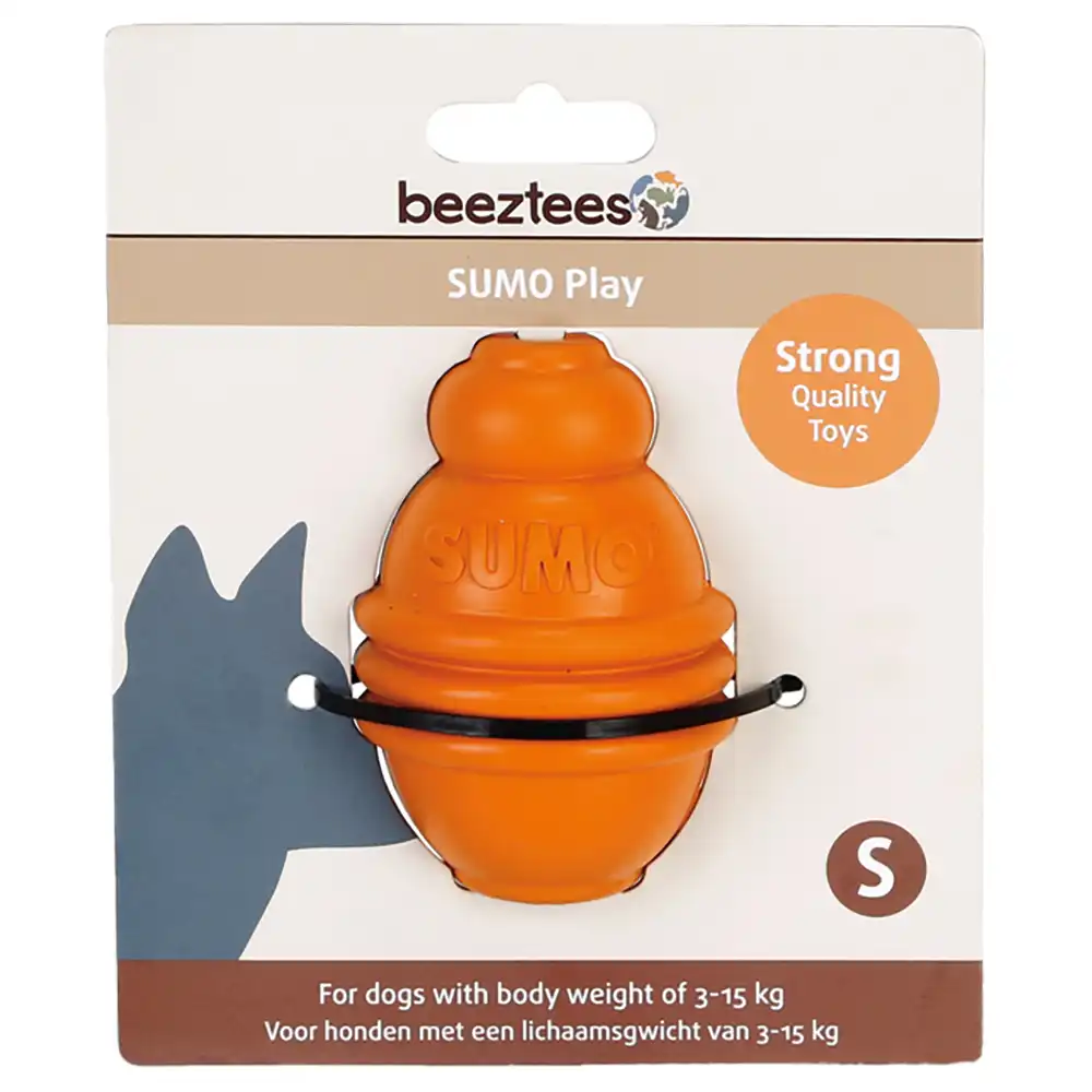 beeztees Sumo Play juguete para perros - Tamaño S: 6 x 8 cm (Diám x Al)
