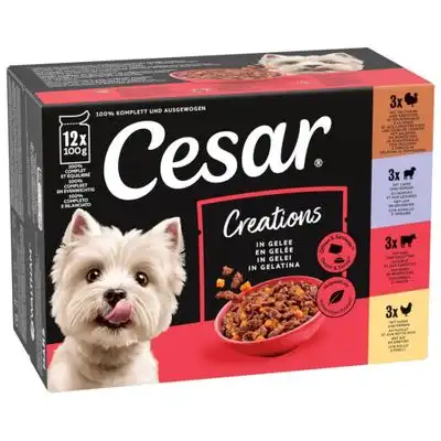 Cesar Selección carne y verduras en gelatina - 12 x 100 g - Cesar - Comparador de precios