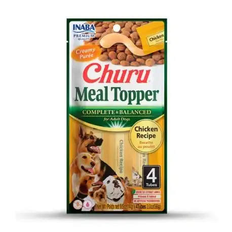 Churu Meal Topper Alimento Complementario Para Perros con Pollo, 48 x 14 gr - Churu - Comparador de precios
