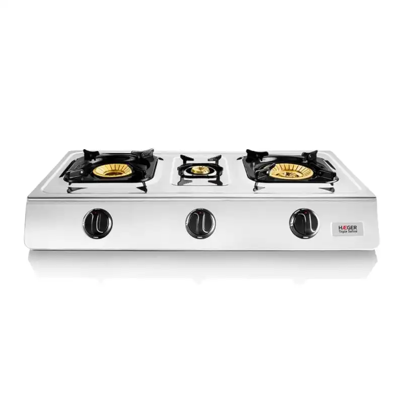 Haeger Safine Triple Cocina de Gas Portátil 3 Zonas