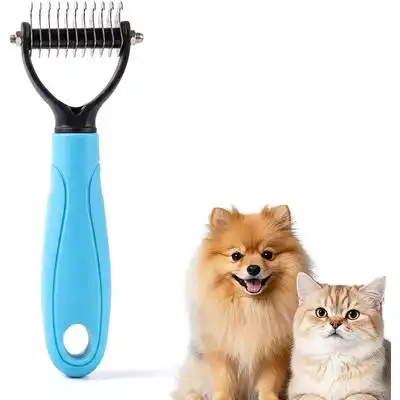 HausPets Cepillo desenredante profesional azul de cerdas largas S - 1 artículo - HausPets - Comparador de precios