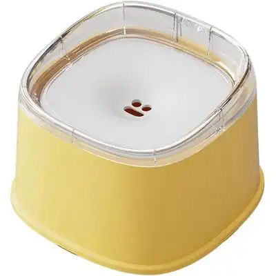 HausPets Cuenco de acero inoxidable tapa, prueba derrames, perros grandes - AMARILLO - HausPets - Comparador de precios