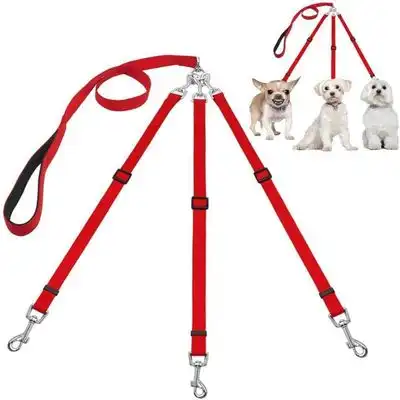 LovuPet Correa para perros 3 en 1, separador de correas varias mascotas - Rojo - LovuPet - Comparador de precios