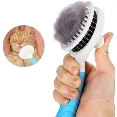 Pawffee Cepillo azul autolimpiante para gatos y perros, quita pelo 1 clic - 1 pieza - Pawffee - Comparador de precios