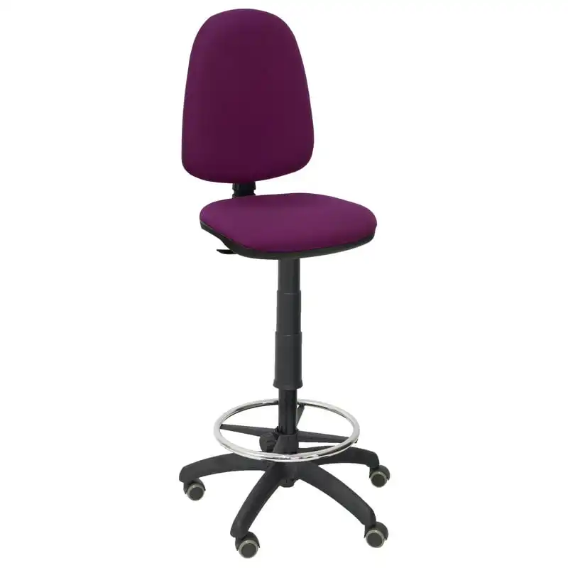 Piqueras y Crespo Ayna Bali Taburete Ruedas Parquet Morada