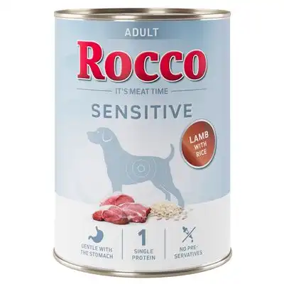 Rocco Sensitive 6 x 400 g - Nueva receta: Cordero con arroz - Rocco - Comparador de precios