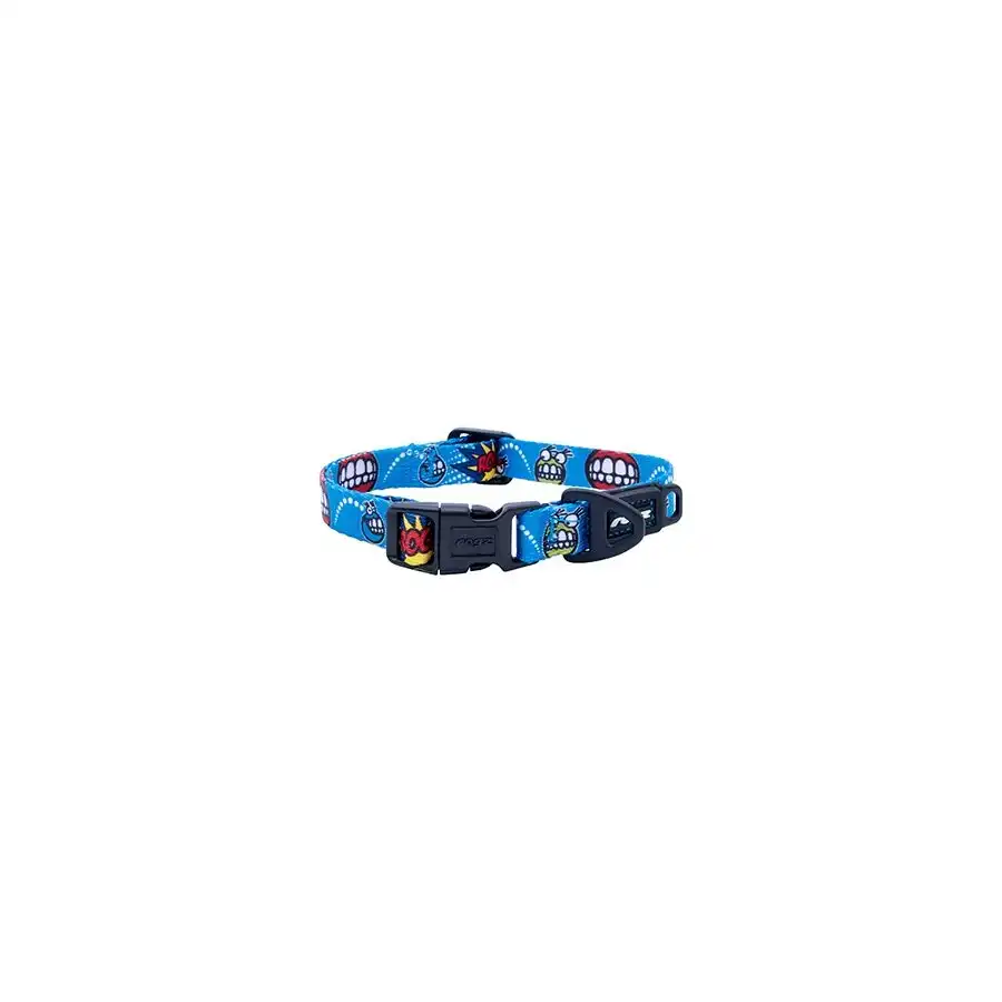 Rogz Collar Comic Azul para perros - 26–40 cm x 16 mm - Rogz - Comparador de precios